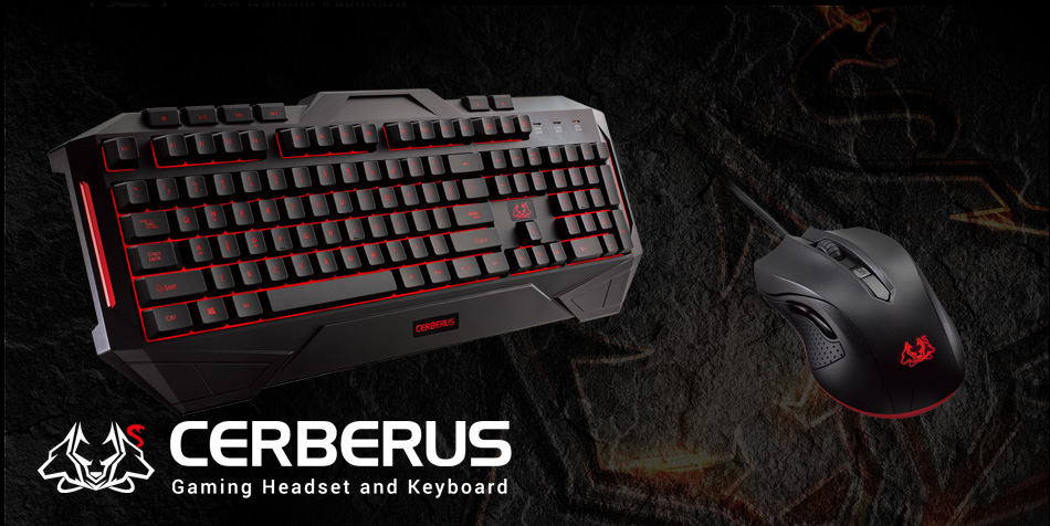 asus cerberus combo gaming keyboard and mice